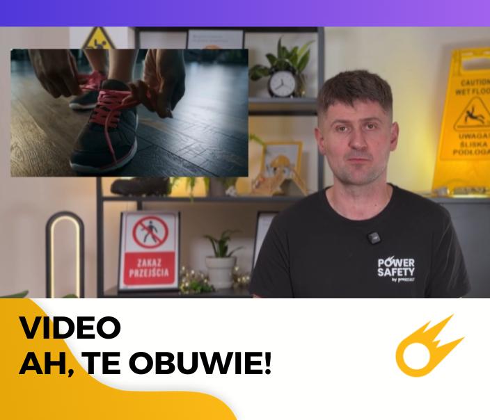 Mężczyzna w czarnej koszulce a obok grafika mężczyzny zawiązującego sznurówki w adidasach